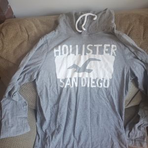 Long sleeve, hooded shirt